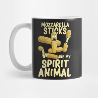 Mozzarella Sticks Are My Spirit Animal | Funny Cheese Gift Mug